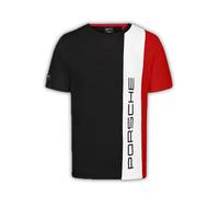 Porsche Motorsport T-Shirt à Rayures pour Hommes - Noir - Taille: XS