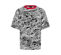 Porsche Motorsport T-Shirt surdimensionné AOP - Noir - Taille: XXL