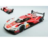 Bburago - Porsche Penske 963#6, Voiture Diecast 1:24, Réplique Détaillée en Rouge et Blanc avec Portes Ouvrables, Licence Porsche, Âge Recommandé 3+ Ans