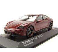 Porsche Taycan Turbo S 2020 Rouge Métallique Modèle Réduit 1:43 Minichamps