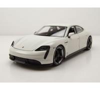 Porsche Taycan Turbo S Blanc Modèle Réduit 1:24 Welly