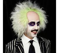 PORSMEER Beetlejuice Perruque pour homme Cosplay Halloween