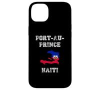 Port-au-Prince Haïti Drapeau Haïti Carte Vintage Coque pour iPhone 14 Plus