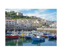 Port Bateaux Bâtiments Puzzle, 1000 Pièces Jeu Difficile pour Adultes | 52x38cm Carton, Passe-temps Intellectuel, Finition Surface Lisse, Amateurs De Puzzles, Interaction Familiale