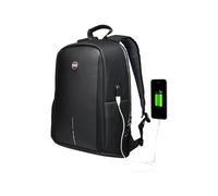 Port Designs Sac à Dos pc connecté pour Ordinateur Portable avec Protection Pluie Chicago Evo-fit 13/15.6 Pouces Noir
