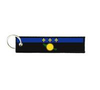 Port Cles Clef Cle Homme Femme Tissu Brode Imprime Drapeau Guadeloupe Gwada