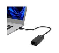 900126 0.3m Noir câble de réseau - Câbles de réseau (0,3 m, USB C, RJ-45, Noir)