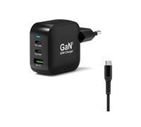PORT Connect adaptateur secteur - GaN II, with 2 m cable - 2 x USB-C, USB type A - 65 Watt