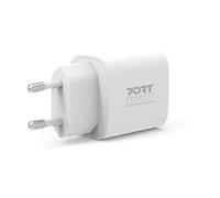 Port Designs – Chargeur secteur de poche USB‑C 900031EU – 20 W Power Delivery – Blanc
