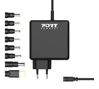 Port Connect Alimentation Universelle 65w fournie avec 8 Embouts compatibles Noir