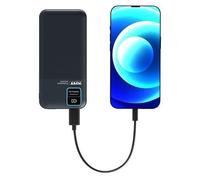 PORT Connect - Banque d'alimentation - 10000 mAh - 2.1 A - QC - 2 connecteurs de sortie (2 x USB) - sur le câble : USB-A