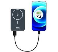 PORT Connect - Banque d'alimentation sans fil - Li-pol - 10000 mAh - 37 Wh - 20 Watt - 2.4 A - PD - 2 connecteurs de sortie (USB type A, 24 pin USB-C) - sur le câble : USB-A G