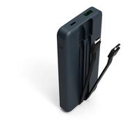 PORT Connect - Banque d'alimentation - with built-in USB-C cables - 10000 mAh - 37 Wh - 20 Watt - 3 A - QC, PD - 4 connecteurs de sortie (3 x USB-C,