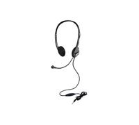 PORT Connect Casque Audio Stéréo avec micro télécommande et prise jack 3.5mm noir