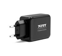 Port Connect Chargeur mural USB-C & USB-A Charge rapide 65W - 3 prises - Noir
