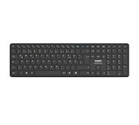 Port Connect Clavier PC Bluetooth Rechargeable de Bureau Professionnel USB-C Noir DE