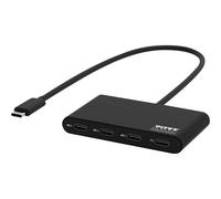 PORT Connect - Concentrateur (hub) - 3 x USB-C + 1 x USB-C (alimentation électrique) - de bureau