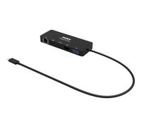 PORT connect DOCKING TYPE C TRAVEL 1 X 4K - Station d'accueil - USB-C - VGA, HDMI - 1GbE