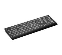 PORT Connect - Ensemble clavier et souris - full size - rétroéclairé - sans fil - 2.4 GHz, Bluetooth - AZERTY - Français