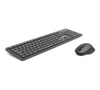 Port Connect Clavier pc de Bureau Bluetooth 5.0 azerty Executive Slim Prise UK Noir