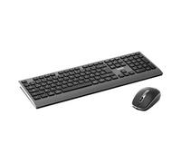 PORT Connect - Ensemble clavier et souris - rechargeable - sans fil - 2.4 GHz, Bluetooth - AZERTY - Français