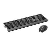 PORT Connect - Ensemble clavier et souris - rechargeable - sans fil - 2.4 GHz, Bluetooth - AZERTY - Français G