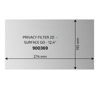 PORT Connect - Filtre de confidentialité pour ordinateur portable - écran tactile - à double sens - adhésif - noir