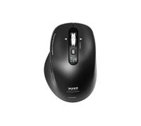 PORT Connect Professional BUSINESS - Souris - rechargeable - optique - 6 boutons - sans fil - 2.4 GHz, Bluetooth - récepteur sans fil USB