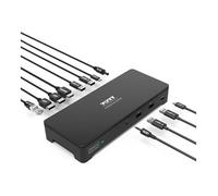 Port Designs Station d'accueil Port Connect - Triple écrans 3 x 4K USB-A/USB-C 100W 10 périphériques