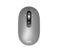 PORT Connect Professional PURE - Souris - rechargeable - optique - 4 boutons - sans fil - 2.4 GHz, Bluetooth - récepteur sans fil USB