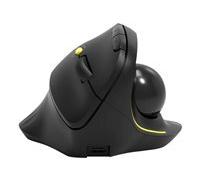 PORT Connect Professional - souris verticale - avec boule de commande - 2.4 GHz, Bluetooth 3.0, Bluetooth 5.0