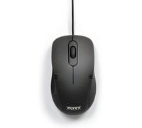 Port Connect Souris Filaire USB-a ambidextre & Design Noire