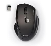 Port Connect Souris sans Fil 2.4 ghz USB-a & USB-c ambidextre Optique 1000 dpi Noire