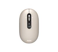 Port Connect Souris sans fil Bluetooth rechargeable ambidextre USB-C Pure Mac - Clic silencieux et molette FreeWheel - Beige