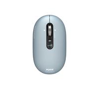 Port Connect Souris sans fil Bluetooth rechargeable ambidextre USB-C Pure Mac - Clic silencieux et molette FreeWheel - Bleu