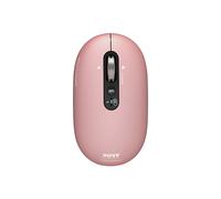 Port Connect Souris sans fil Bluetooth rechargeable ambidextre USB-C Pure Mac - Clic silencieux et molette FreeWheel - Rose
