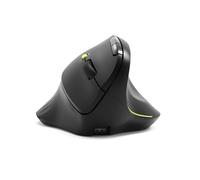 PORT Connect Professional ERGO SOFT - Souris - ergonomique - pour droitiers - optique - 5 boutons - sans fil - 2.4 GHz, Bluetooth - récepteur sans fil USB