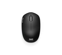 Port Connect Souris sans Fil pc Wireless 2.4 ghz Collection 2 pour Ordinateur - capteur Optique 1600 dpi - 3 Boutons - Compact. ambidextre & silencieuse Graphite Noir