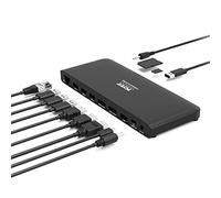 Port Connect Station d'accueil 4k USB-c Double écrans 100w Noir EU