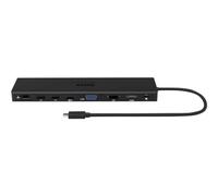 Port Connect Station d'accueil Double écrans 4k USB-c 100w pour 11 périphériques Noire