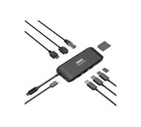 Port Connect Station d'accueil 4k USB-c 100w pour 7 périphériques Noire