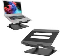 Port Connect Support Ergonomique Ajustable Pour Ordinateur Portable De 10 À 15.6 Pouces Aluminium Ultra Résitant Et Antidérapant Noir