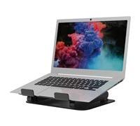 Port Connect Support Ergonomique Ajustable pour Ordinateur Portable de 10 à 15.6 Pouces Aluminium Ultra résitant et antidérapant Noir