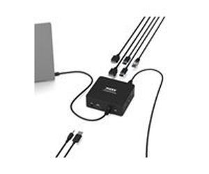 PORT connect USB-C & USB-A Dual Video Docking Station 2 X 2K - station d'accueil - USB-C / USB 3.0 - 2 x HDMI - GigE