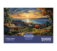 Port Couchant 1000 Pièces Puzzle De Détente Mentale Port Couchant pour Office Break Puzzle - Le Puzzle Le 38x26cm/1000pcs
