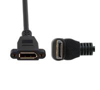 Port d'affichage Cablecc DisplayPort mâle à Femelle Câble d'extension coudé à 90 degrés vers Le Haut