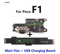 Port de carte mère de connecteur de charge USB avec microphone, câble flexible principal, carte mère pour Xiaomi Pocophone Pheadphones F1, S6 F1 Main Flex