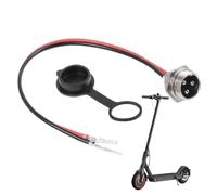 Port de charge pour scooter - Trou à 3 broches, étanche à la poussière, prise étanche, connexion électrique sûre, construction compacte | pour scooters électriques, véhicules à batterie, vélo