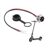 Port de Chargement de Scooter - Prise de Chargeur de tête d'aviation à 3 Broches, pièce de Rechange de Transmission Stable pour véhicules à Batterie électrique, Scooters électriques