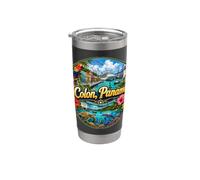 Port de croisière Colon Panama Amérique centrale Gobelet isotherme en acier inoxydable double paroi